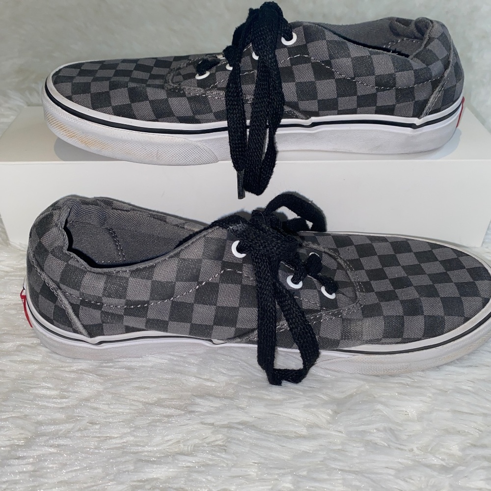 Youth Vans Checkerboard in Excellent Barely Used Condition
